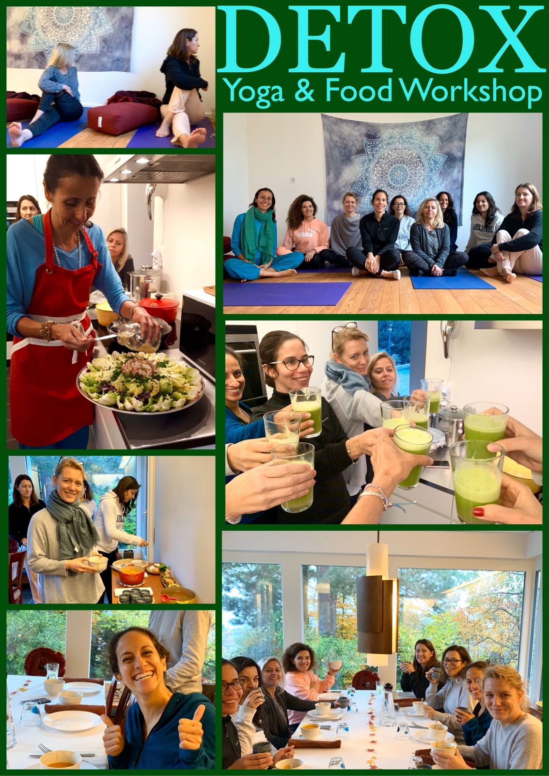 My workshops are fully crafted with love to share a delicious slice of happiness and health. The knowledge of the ancient wisdom of Hatha Yoga and Ayurveda is smoothly combined with the blissful body and mind experience then drizzled with a freshly picked selection of home cooked food and sprinkled with heartwarming laughters and smiles!

I am grateful for every opportunity I have to share a slice of happy and healthy life with beautiful people🙏🏻