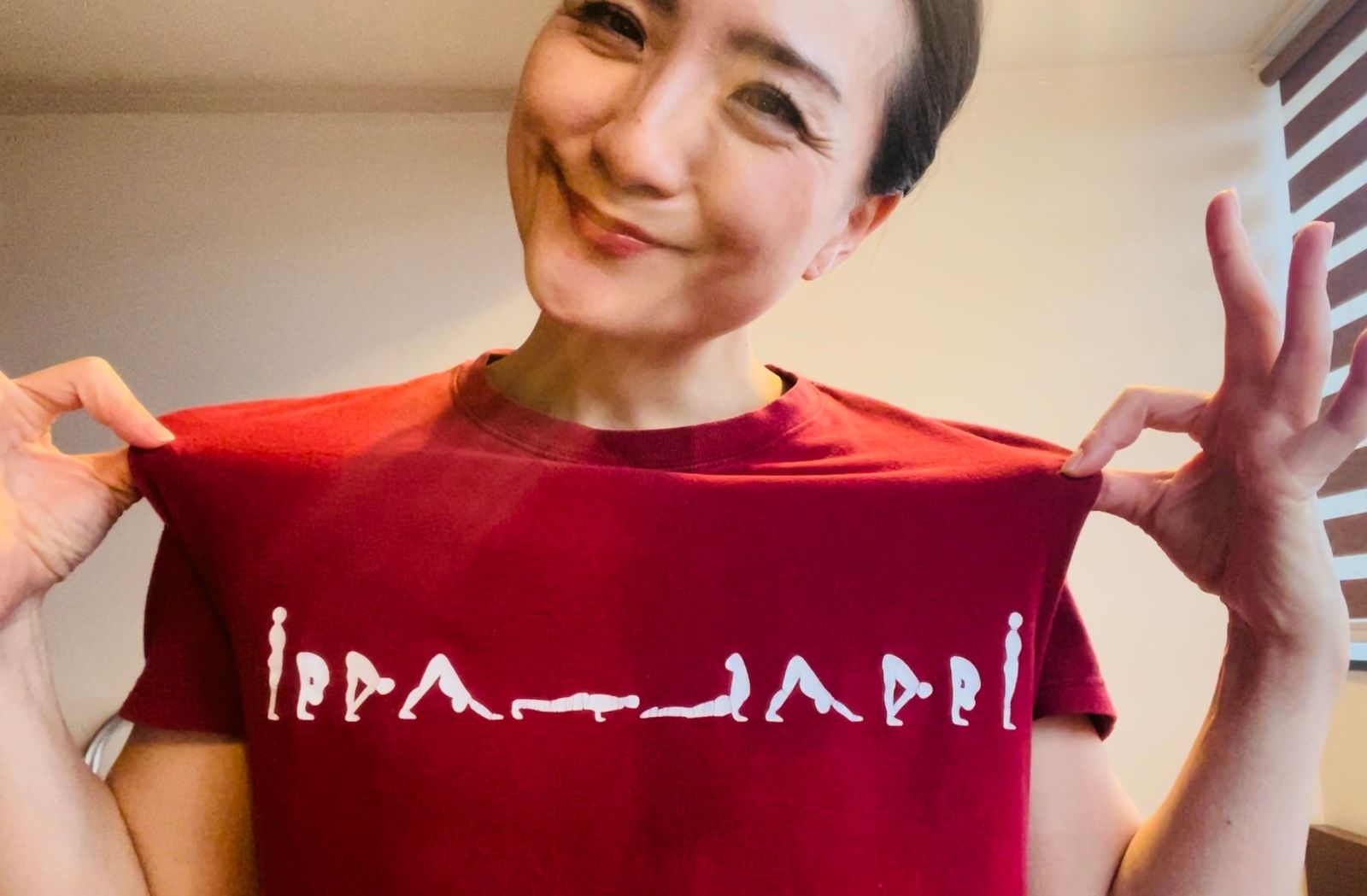 Surya Namaskar A, in T shirt form