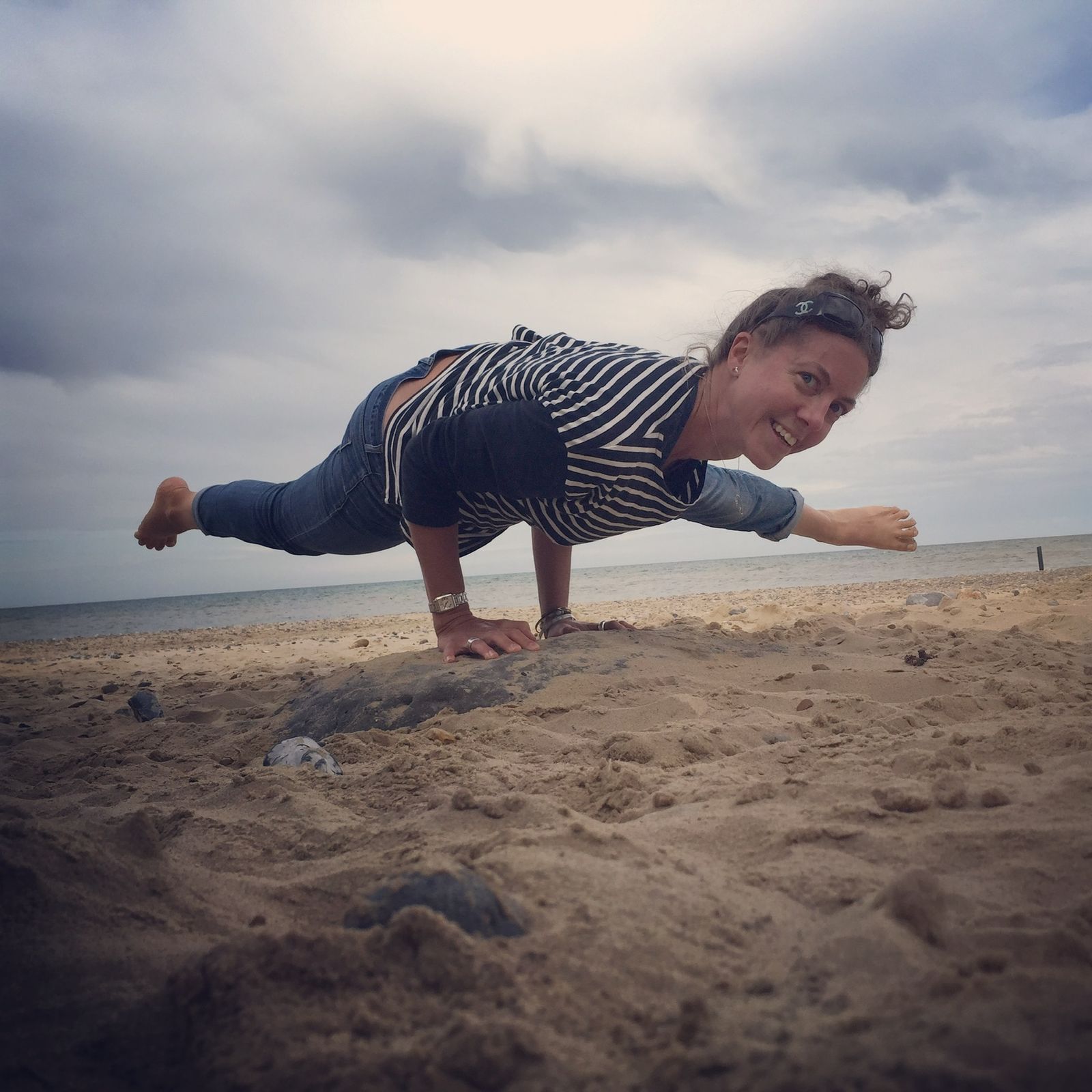 Charlotte, rocking an Arm Balance