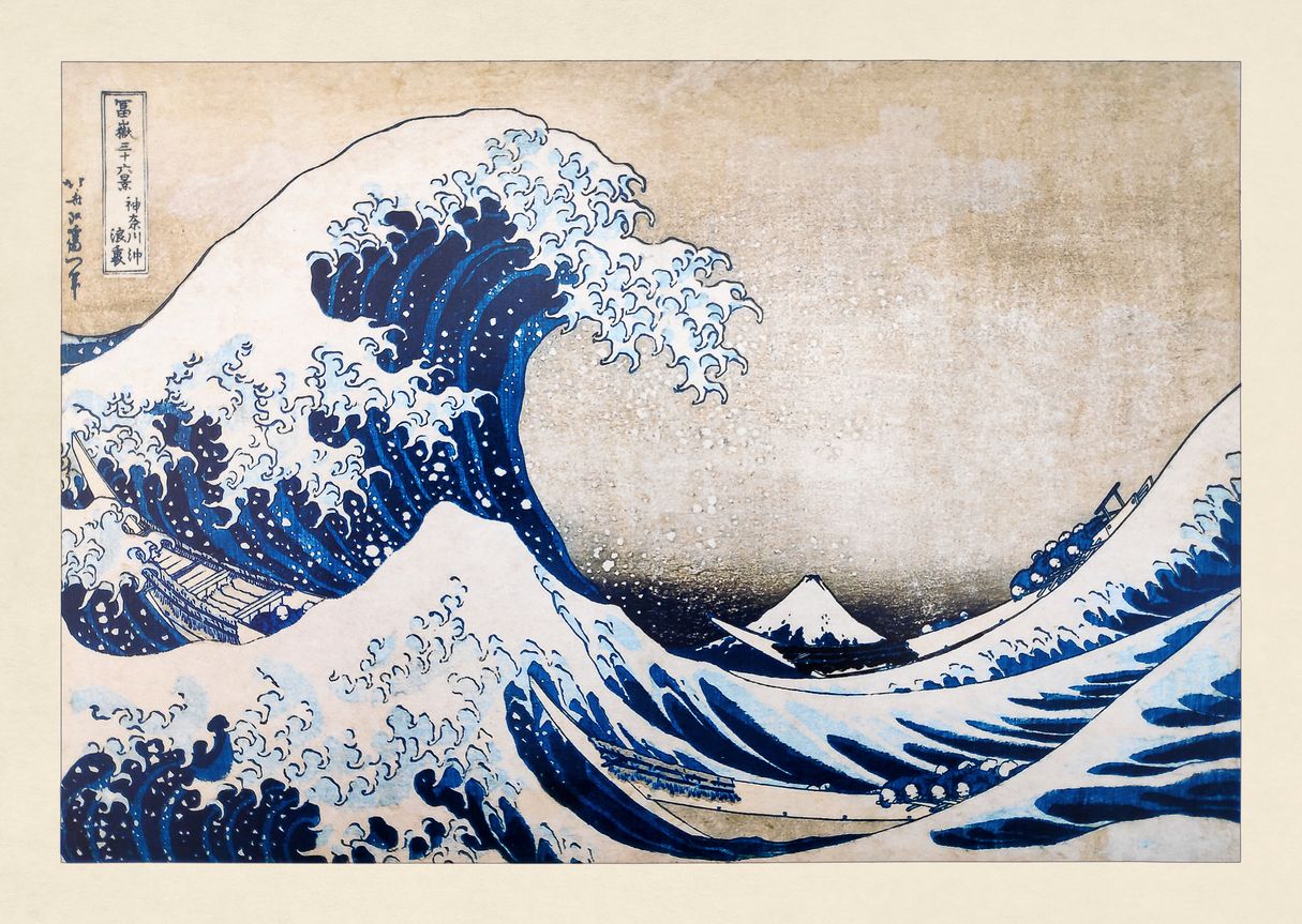Under a Great Wave off the Coast at Kanagawa (Kanagawa oki namiura), Hokusai