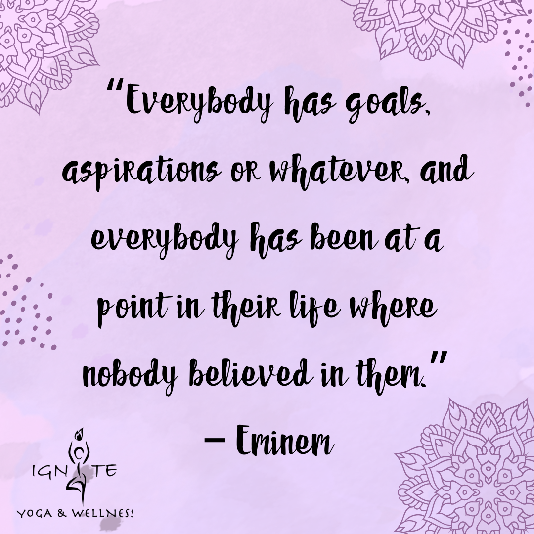
Happy New Year! In some ways it feels like 2023 flew by, but then again in some ways it feels like it took forever to get to 2024.  Isn’t funny how time works in that way?

Nevertheless, here we are… another new year!  Did you set a New Year’s resolution or a goal for this year? Some years I’ve set goals on New Year’s and others I haven’t.  Everyone’s talking about goals this time of year and I’m curious - what’s your take on goals? 

To me goals are great, but I think that in order for us to be truly successful with our goals we have to first believe in ourselves.  We have to believe we can achieve that thing we say we want to.  All too often I hear people speak of their goals in wishful or hopeful thinking terms, with a dash of side comments about how they probably won’t actually achieve them.  That kind of thought process defeats your goals before you even begin.  If you don’t believe you can achieve the goal then you won’t, it is that simple.

So this year let’s start by affirming our own individual ability to achieve the goals we set.  Obviously we also need to set realistic goals (that’s a topic for another time), but for now we should focus on our mindset before moving into the goal itself.

That’s what will help you achieve the goal you ultimately set. Now get after it! And if your goal includes coming to yoga class... I can’t wait to see you on your mat!  Namaste. 
