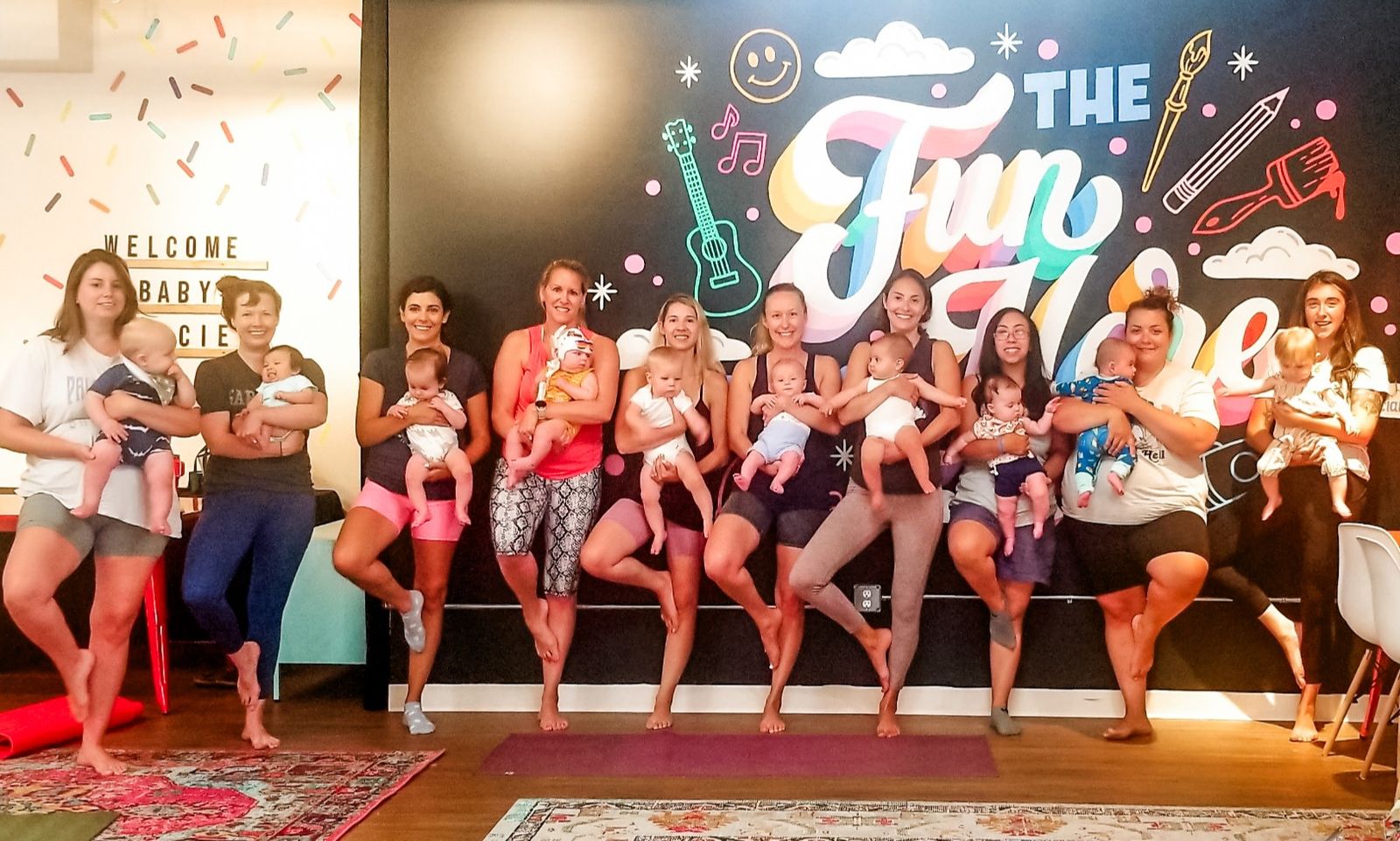 Corinne + John with some of their yoga friends