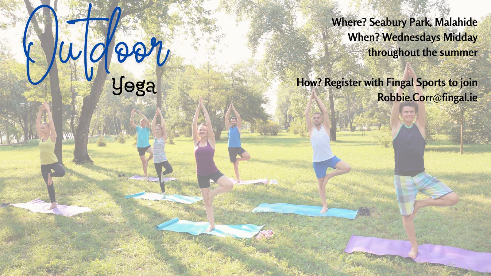 Register with Robbie.Corr@fingal.ie