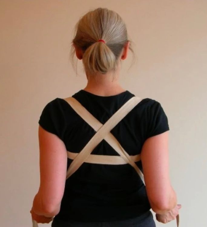 Parvatasana (Mountain Pose) in Virasana (Hero Pose)