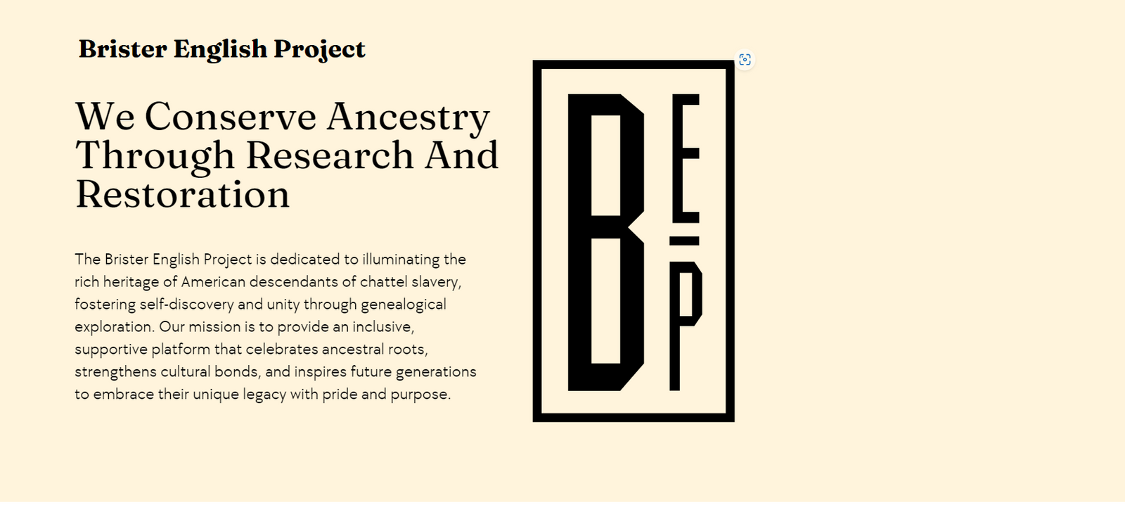 English, Walter. 2024. “Brister English Project Website.” Bristerep.org. 2024.https://bristerep.org/#home.

