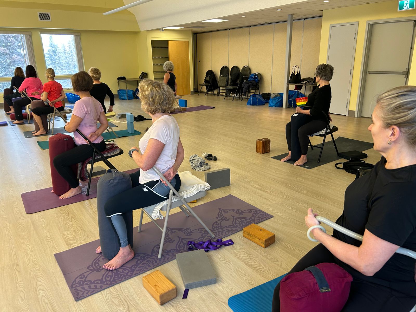 Yoga Twists on a Chair Make it Easier to Maintain Correct Alignment