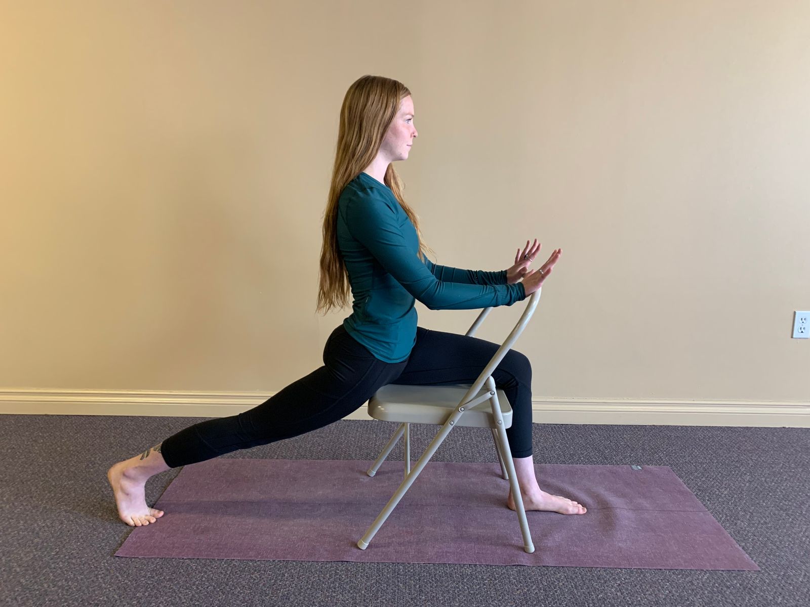 Warrior One and All the Standing Poses Can be Done With a Chair