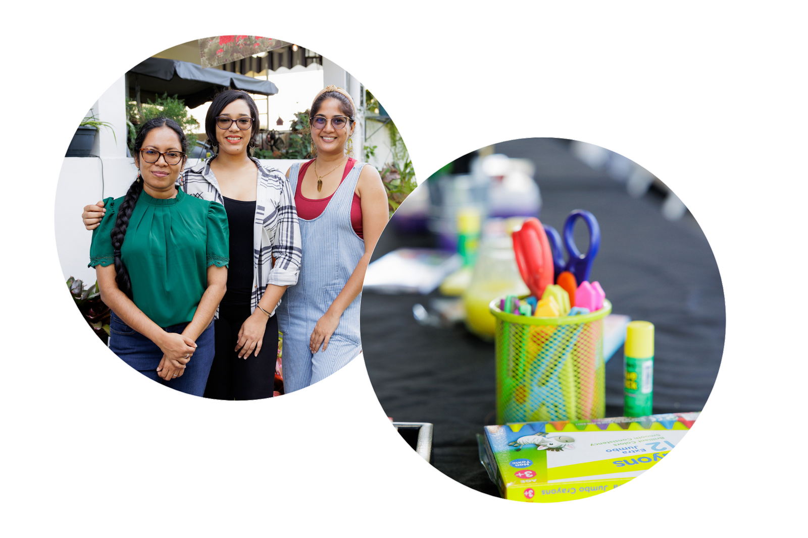 Renee of Anugraha Yoga, Khylah of Caribbean Blue Creative and Imaginative Insights, and Dr. Shazanna of Meraki Medical Centre