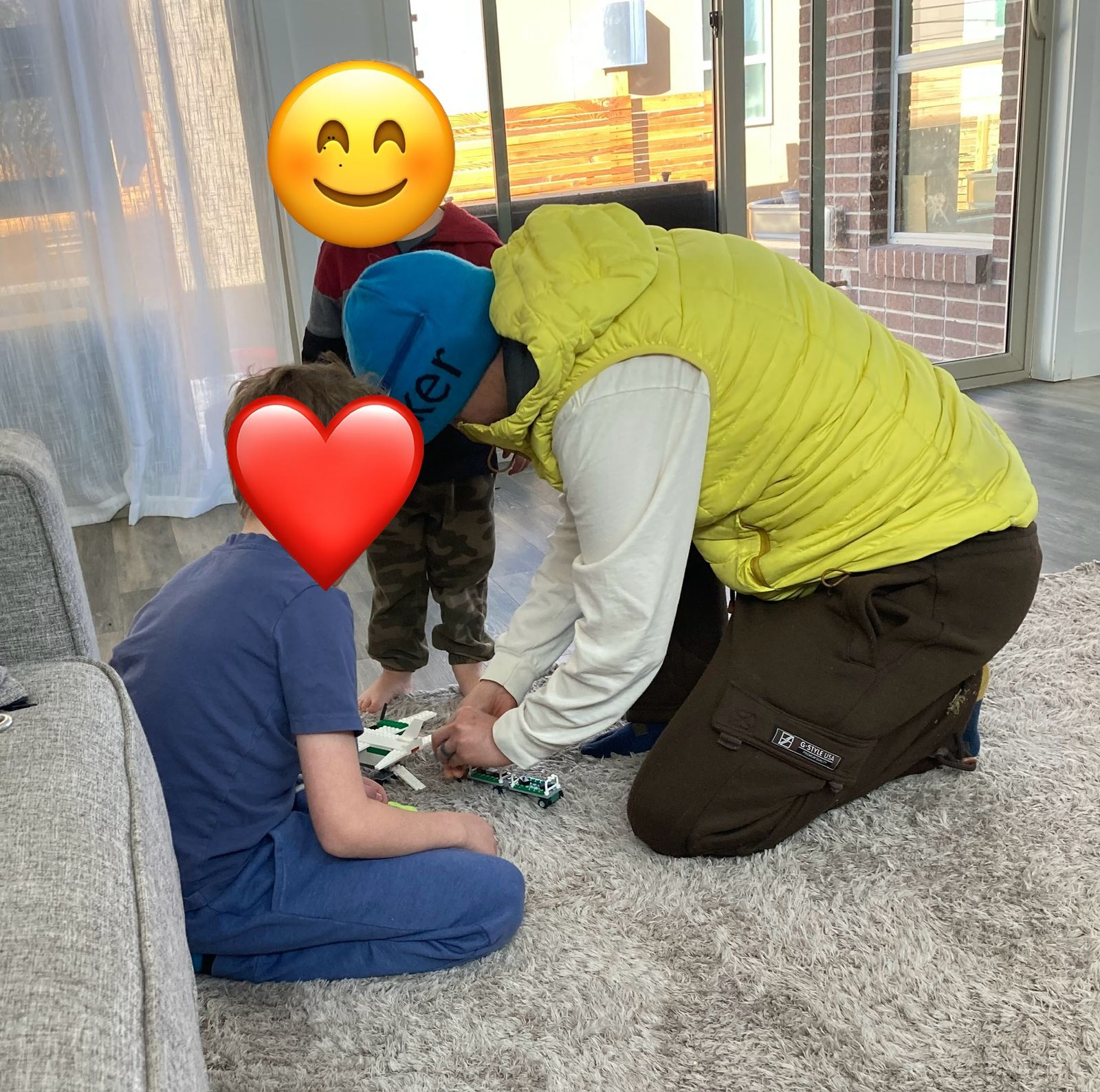 The ”kids” manning the luggage carrier 