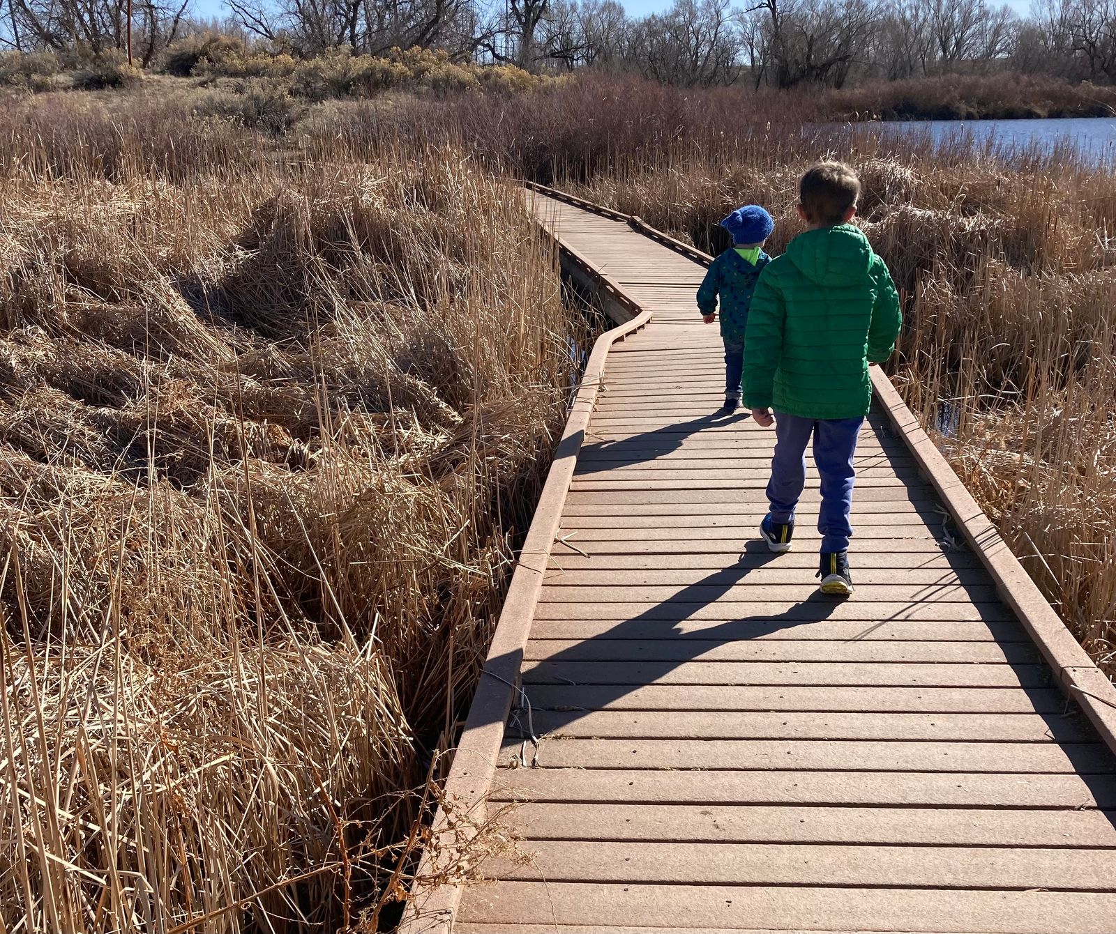 Taking advantage of mild temps.