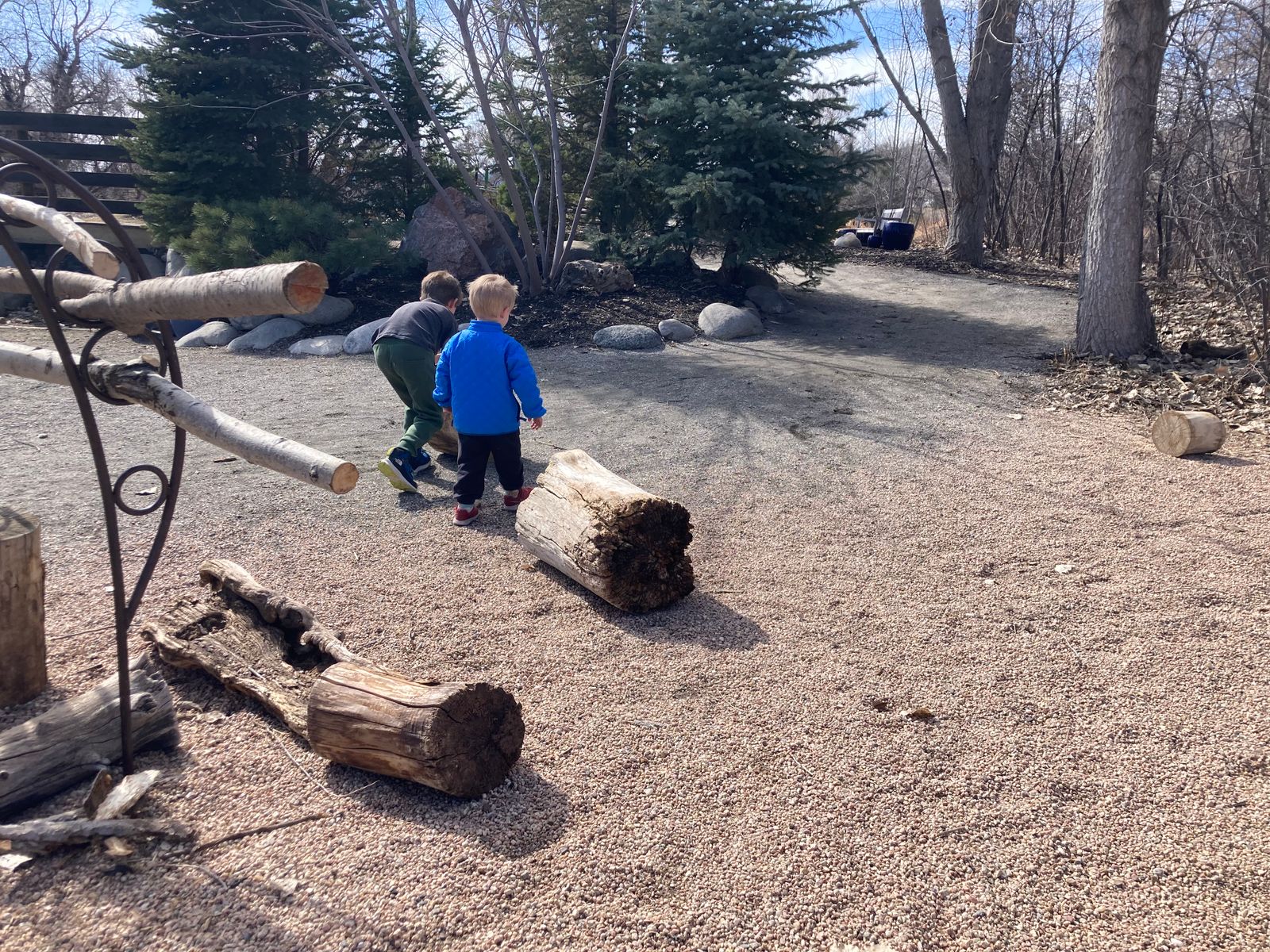 Important work of being children outside.