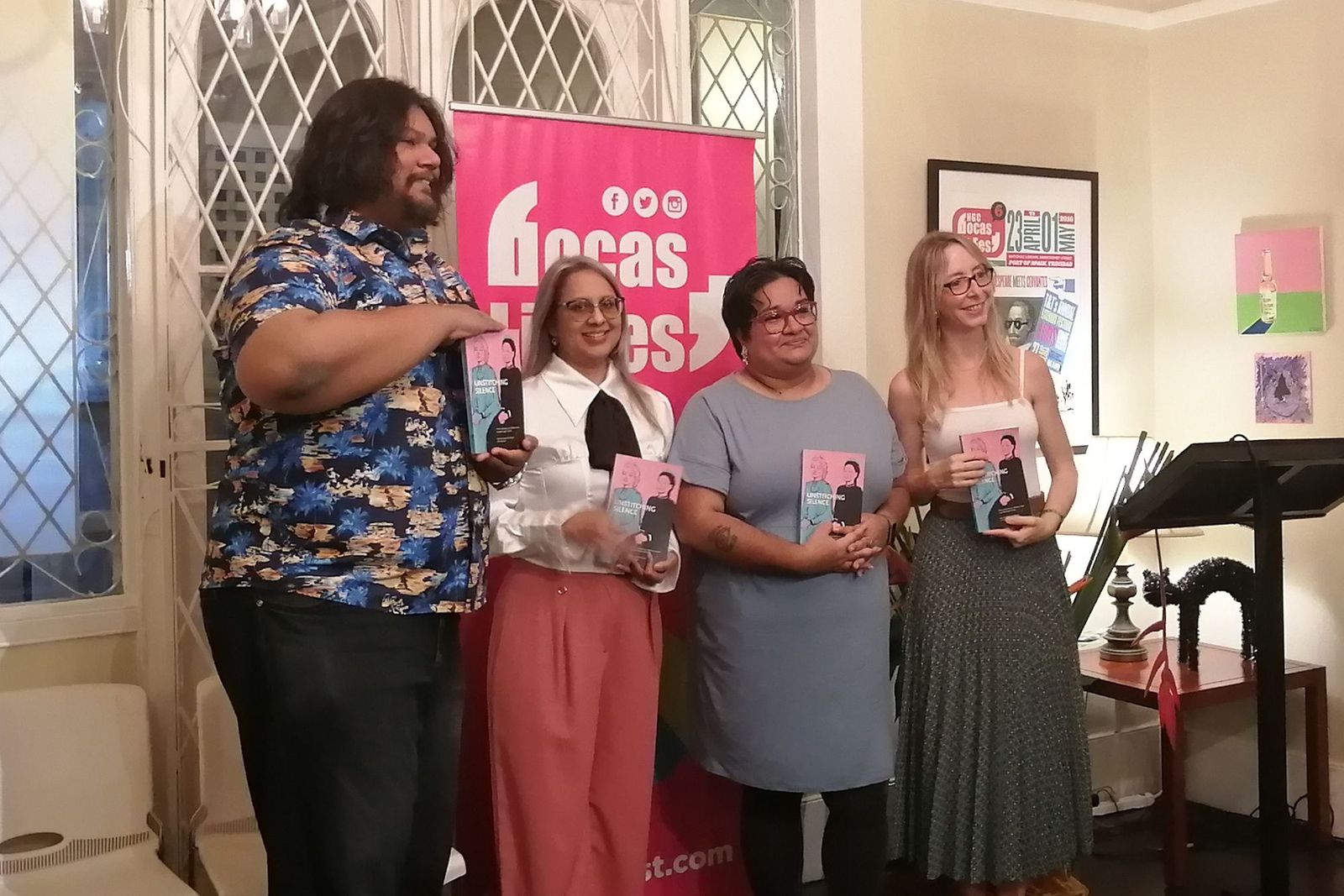 L-R: Kevin Jared Hosein, Neala Luna Bhagwansingh, Shivanee N. Ramlochan, & Caroline MacKenzie