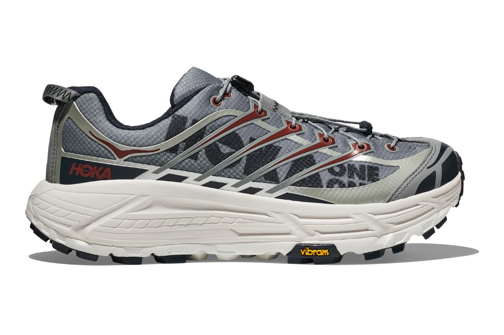 hoka three2 - grey lateral