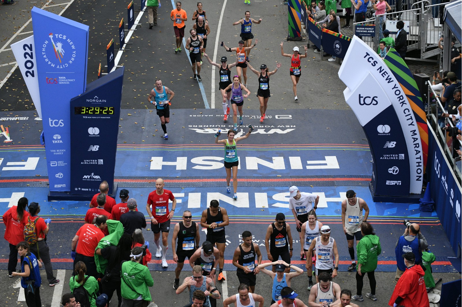 nyc marathon - finish line