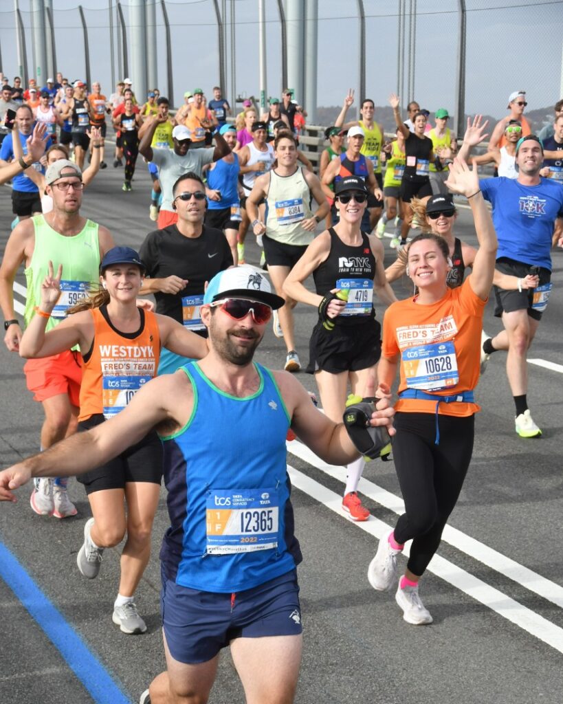 nyc marathon - verrazano bridge crossing