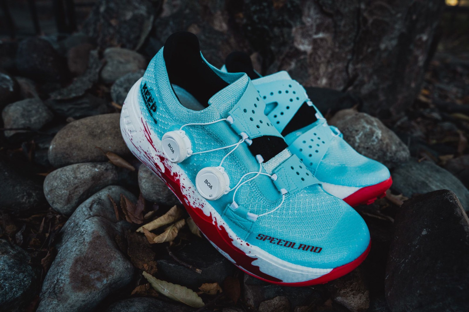 Speedland Creates Blood-Splattered Trail Running Shoes for Pro Hunter Cam  Hanes