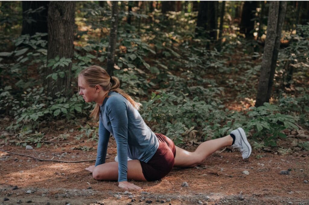 Tracksmith on X: Spotted: @HilaryRhoda training in our Massachusetts-made  Run Bra and Concord Tights    / X