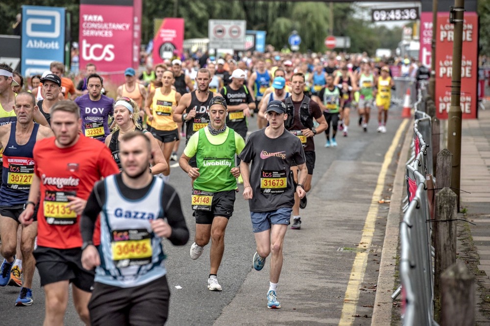 london marathon - start chute