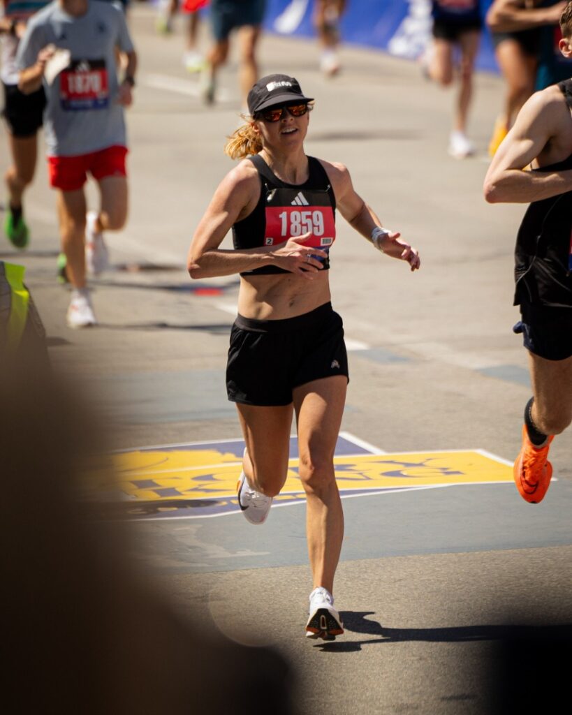 boston marathon - meg finish