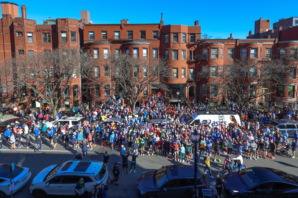 boston marathon - shakeout run wide