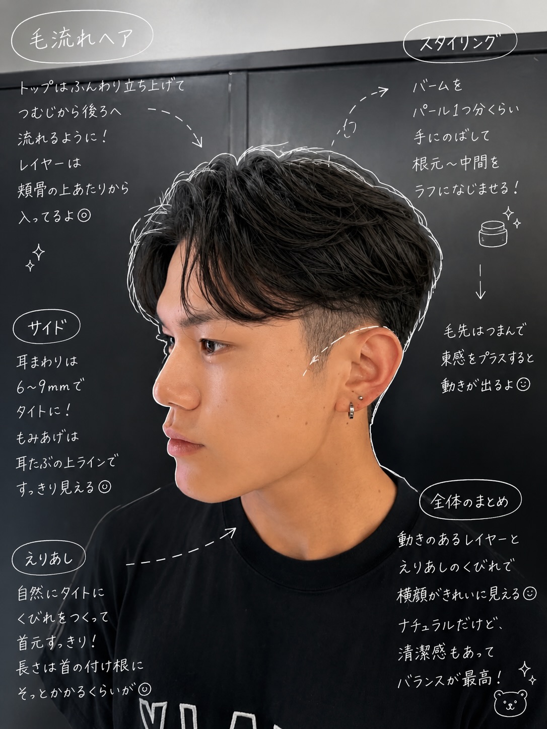加藤 勇樹｜メンズ毛流れパーマ｜新宿/藤沢のスタイル写真