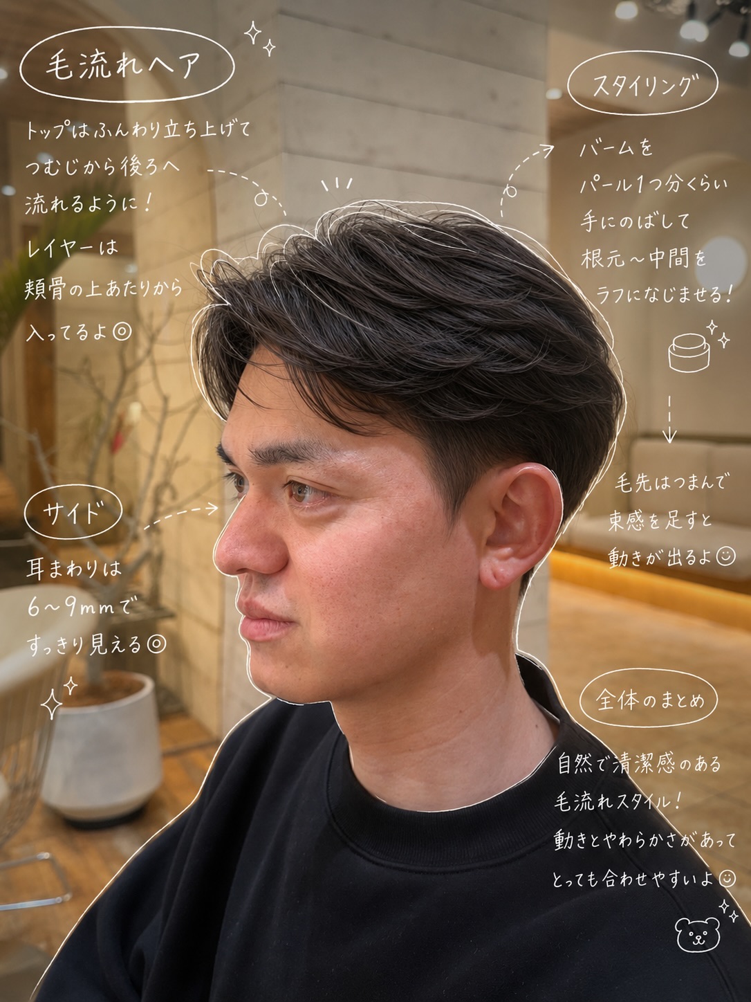 加藤 勇樹｜メンズ毛流れパーマ｜新宿/藤沢のスタイル写真