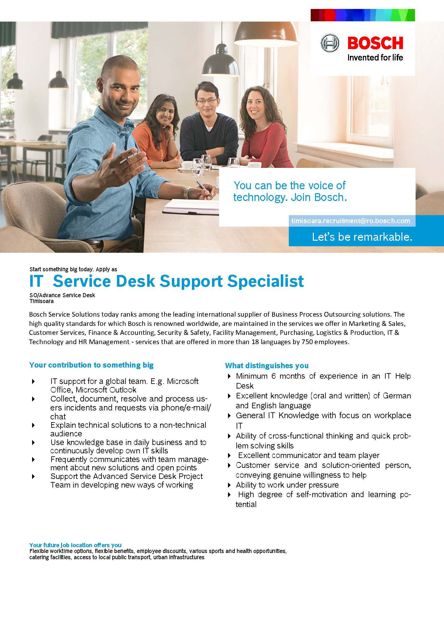 It Service Desk Support Specialist