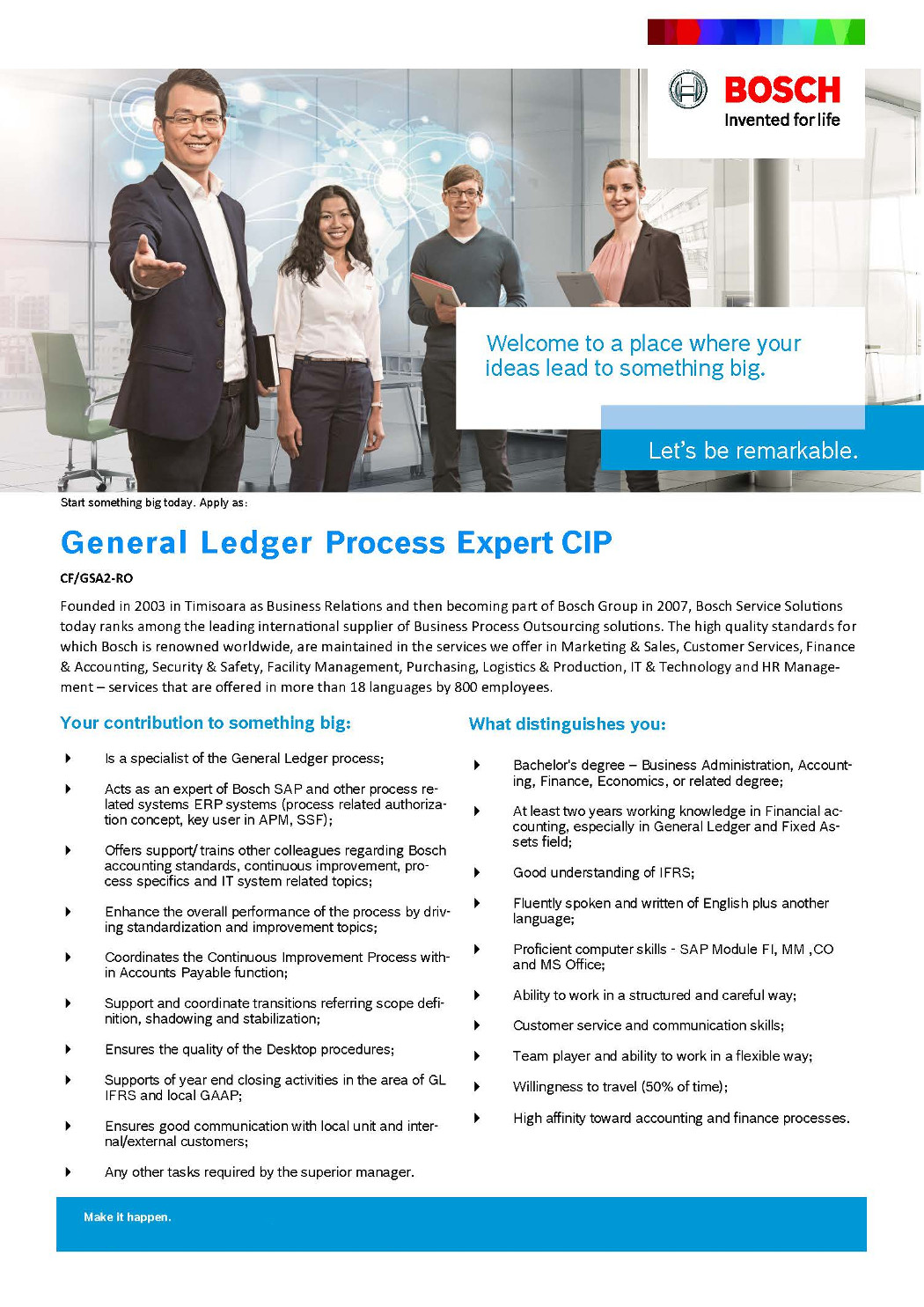 general ledger process expert cip