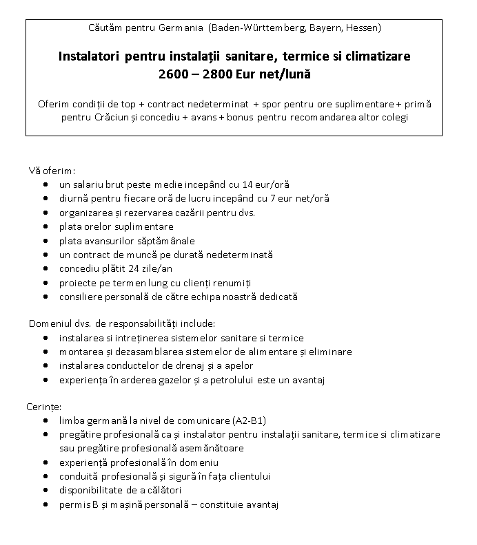 instalator nue