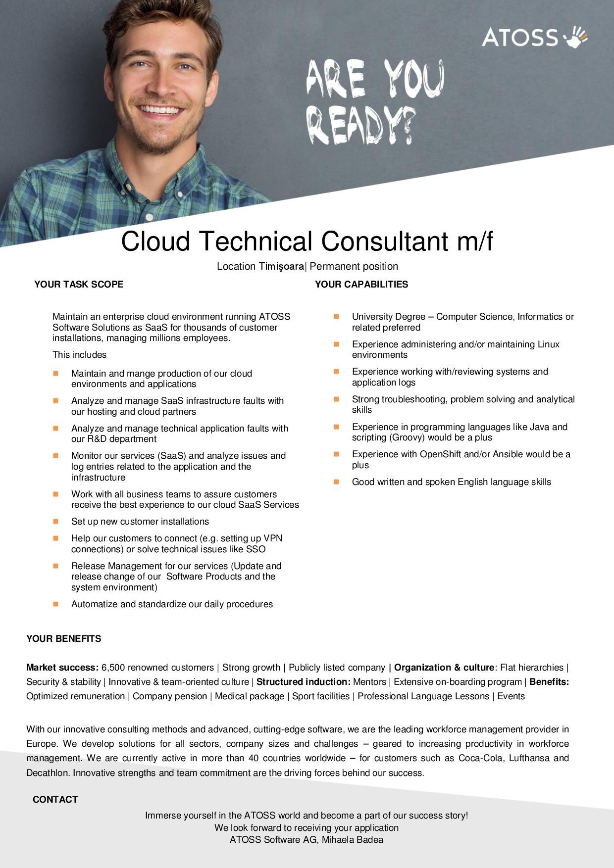 Cloud Technical Consultant_July 2019