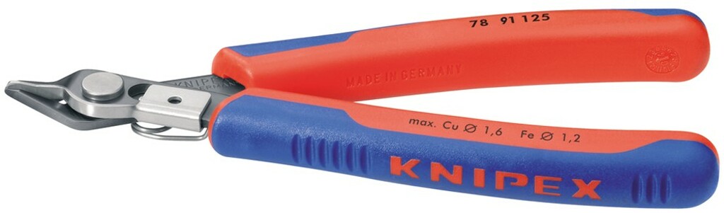 KNIPEX 78 91 125 Electronic Super Knips® con fundas multicomponentes bruñido 125 mm