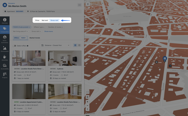 sale-rent-dossier-comparables
