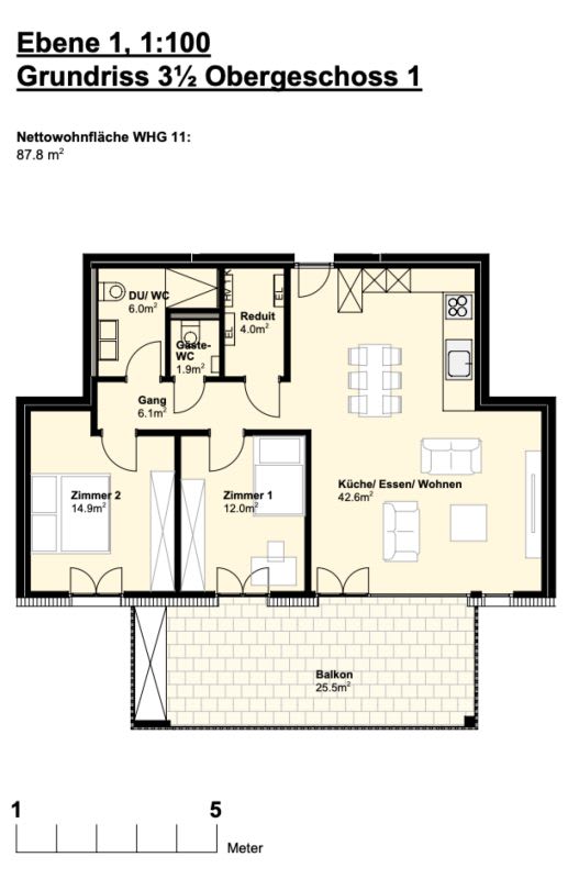 3½ Rooms Wohnung in 5612 Villmergen  – Property Market by comparis.ch