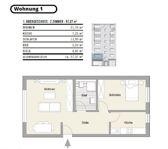 Bild 10: Leben im Kultviertel - 2-Zimmer-Wohnung - Roonstr. 8,...