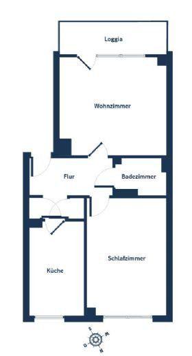 Bild 14: Schön geschnittene 2-Zimmer-Wohnung mit Loggia im traumhaften Köln