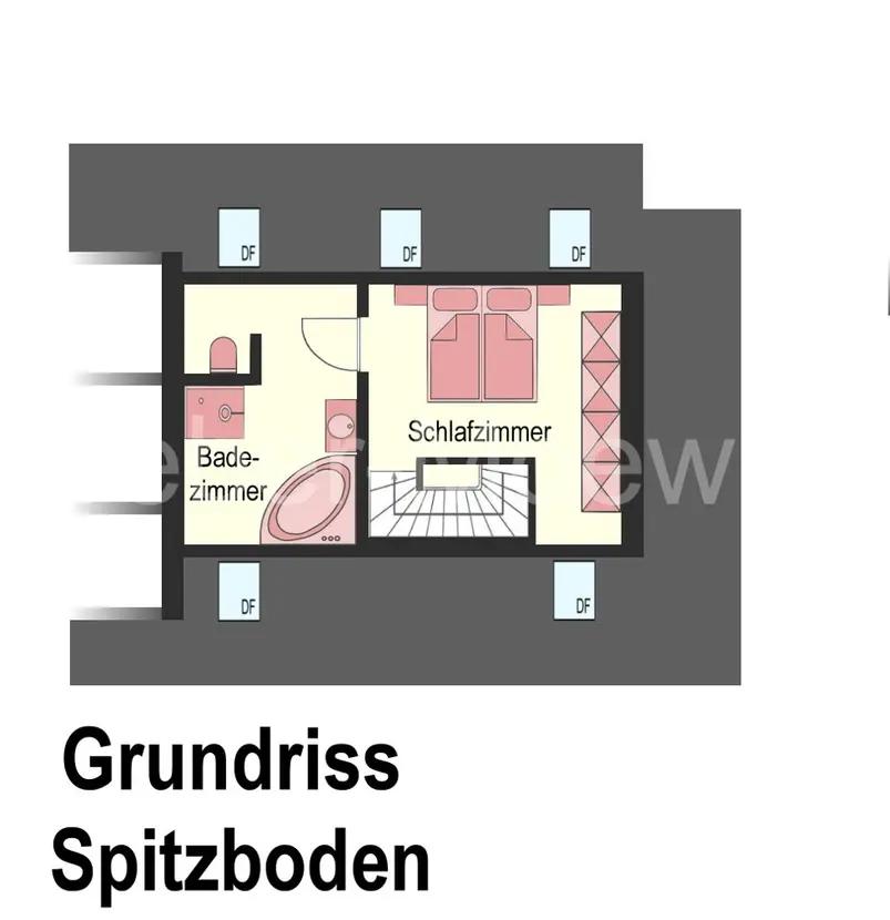 Bild 3: SUPER CHIC: Maisonette-Wohnung mit EBK - 3 Zimmer, 2 Schlafzimmer, Südwest-Balkon + Garage