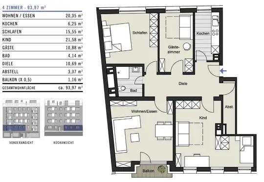 Bild 9: PROVISIONSFREI! NEU MODERNISIERT: STADTLEBEN PUR – CHARMANTE WOHNUNG FUSSLÄUFIG ZU KÖLNER HIGHLIGHTS