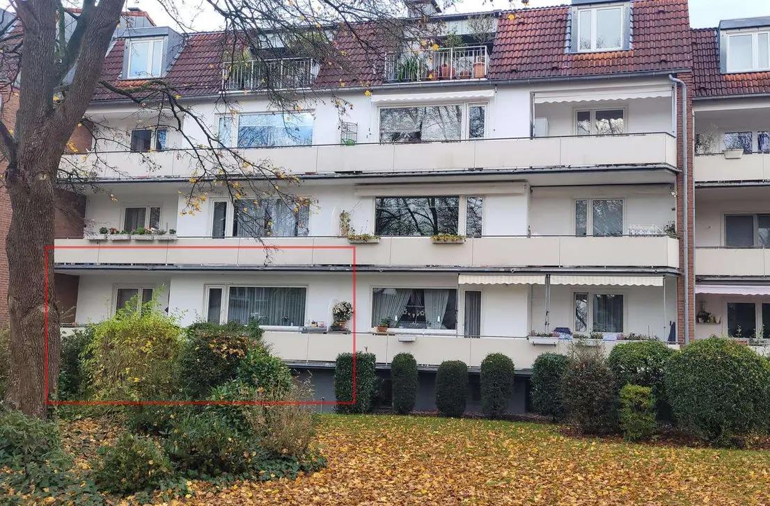 Bild 1: 90-qm EG-Wohnung, Rodenkirchen Rheinauen, Balkon, TG-Stellplatz, provisionsfrei