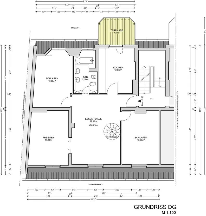 Bild 18: Repräsentative 6-Zimmer-Maisonette mit Balkon und Dachterrasse in Köln-Klettenberg