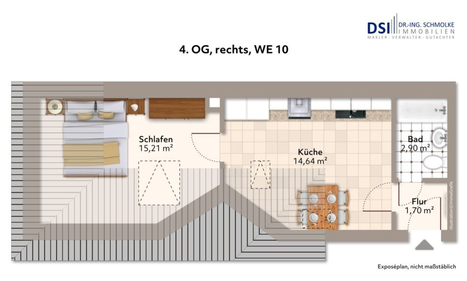 Bild 10: Schönes 1-Zimmer Apartment in Ehrenfeld - provisionsfrei!