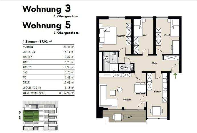 Bild 4: Ruhiges Zuhause mit zentraler Anbindung - Familienglück in der Gernotstraße 4, Köln-Mauenheim - WE 3