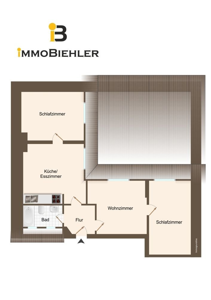 Bild 9: Ihr City-Wohntraum: gut aufgeteilte 3-Zimmer-Wohnung mit Tiefgaragenstellplatz!