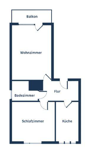 Bild 12: Helle 2-Zimmer-Wohnung mit Sonnenbalkon in Rodenkirchen