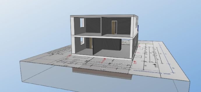 Bild 13: Architektenhaus kurz vor Fertigstellung - KFW 55 einziehen und genießen