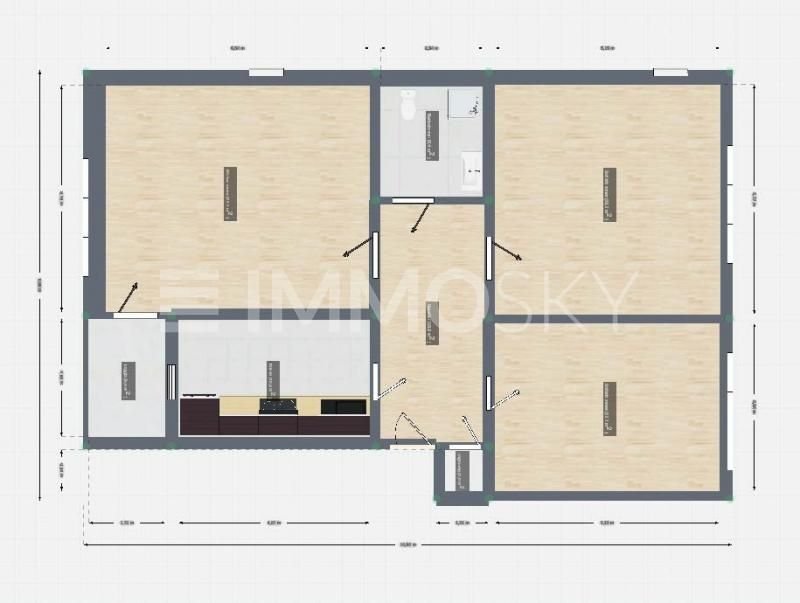 Bild 1: Hochparterre-Wohnung mit Balkon in ruhiger Lage