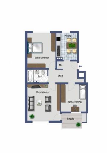Bild 1: Provisionsfreie 3-Zimmer-Wohnung als Kapitalanlage