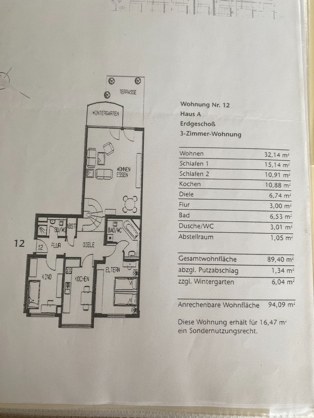 Bild 19: 3-Zimmer-EG-Wohnung, 94,09 m² mit Terrasse in Köln Lindenthal
