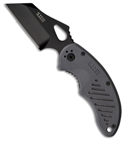 product image for 5.11 Tactical Wharn for Duty Gray FRN Liner Lock Knife Black 2.875" AUS-8 51061