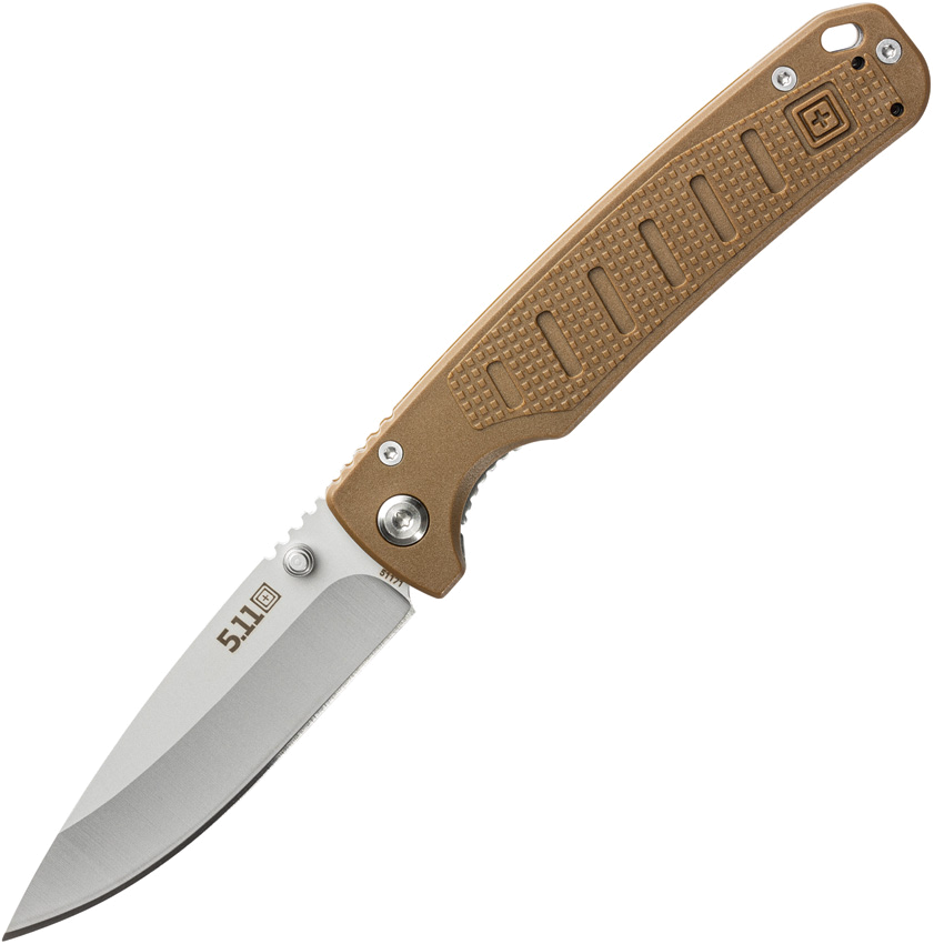 product image for 5.11 Tactical Icarus Linerlock Kangaroo 3.25" Bead Blast Finish 8Cr13MoV Stainless Blade