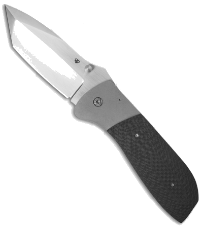 product image for Aaron Frederick Large Tanto Custom Carbon Fiber Frame Lock Knife